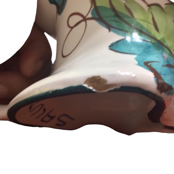 PRINCE MACARONI SPAGHETTI 1940s VINTAGE ITALIAN CERAMIC HAND-PAINTED PITCHER - Picture 12 of 12